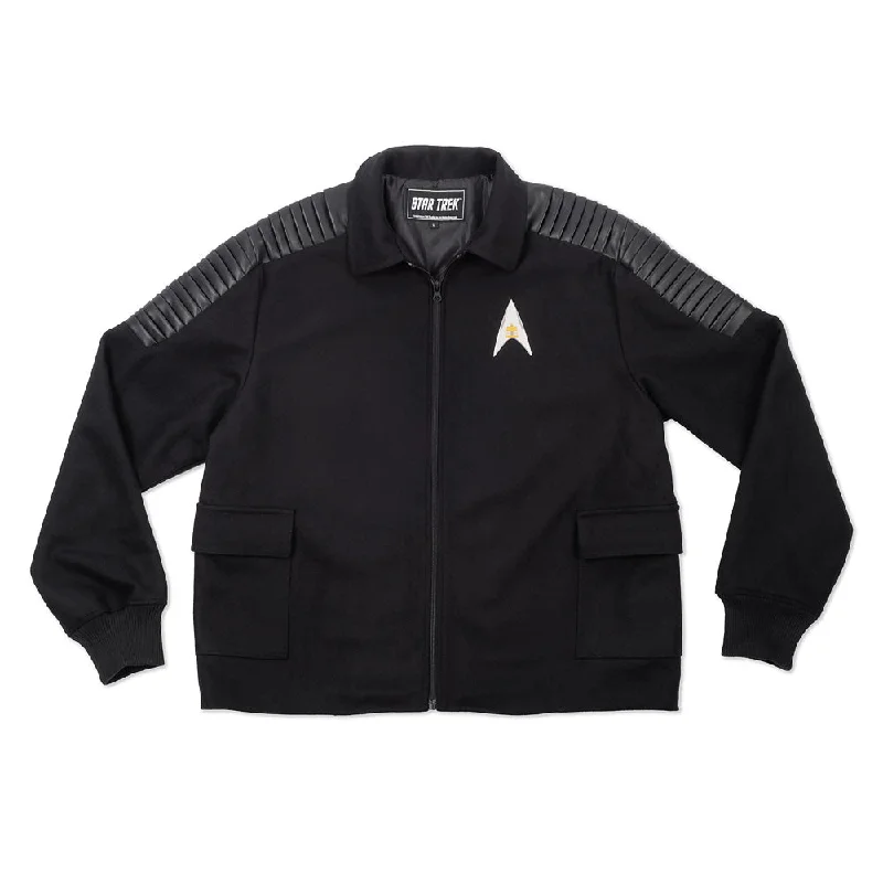 Men's casual aviator jackets-Star Trek: Picard As Seen On Jacket