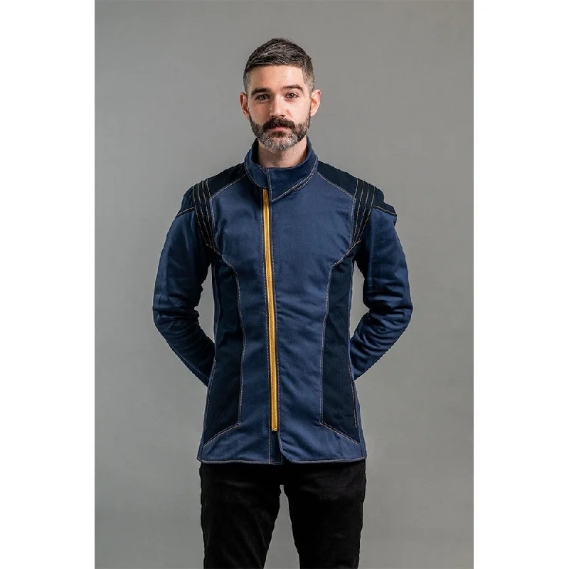 Men's hiking rain jackets-Star Trek: Discovery Starfleet 2256 Men's Jacket