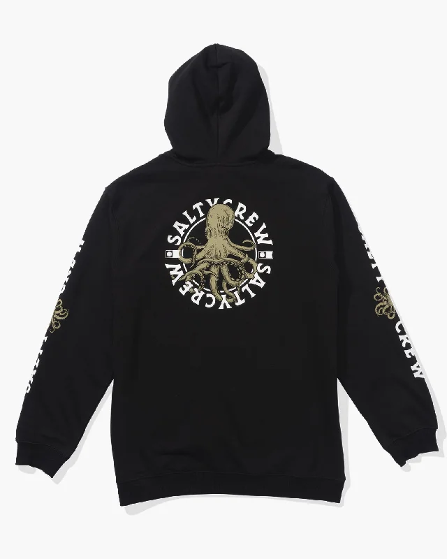 men's-hoodie-in-dell-brown-Tentacles Fleece Hoodie - Black