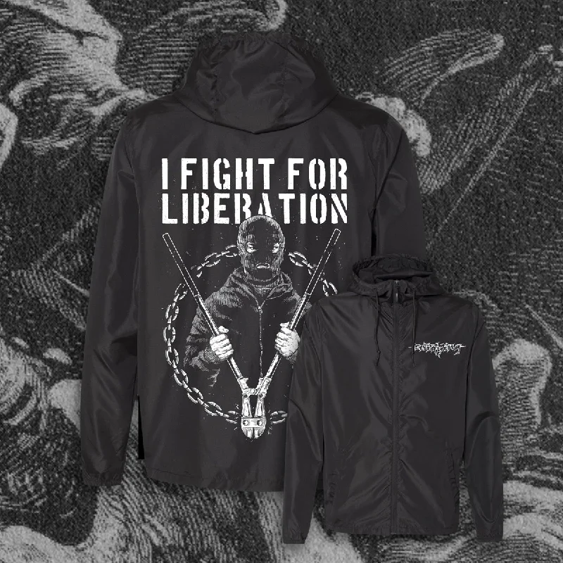 Men's seasonal jackets-UNDYING "FOR LIBERATION"  ZIP UP WINDBREAKER