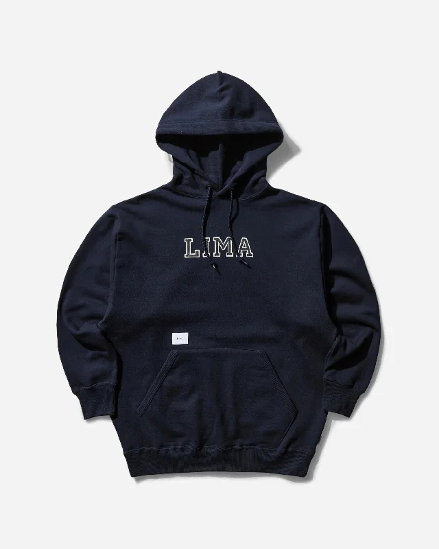 men's-hoodie-with-glacier-pattern-Men's Academy Hoodie Navy