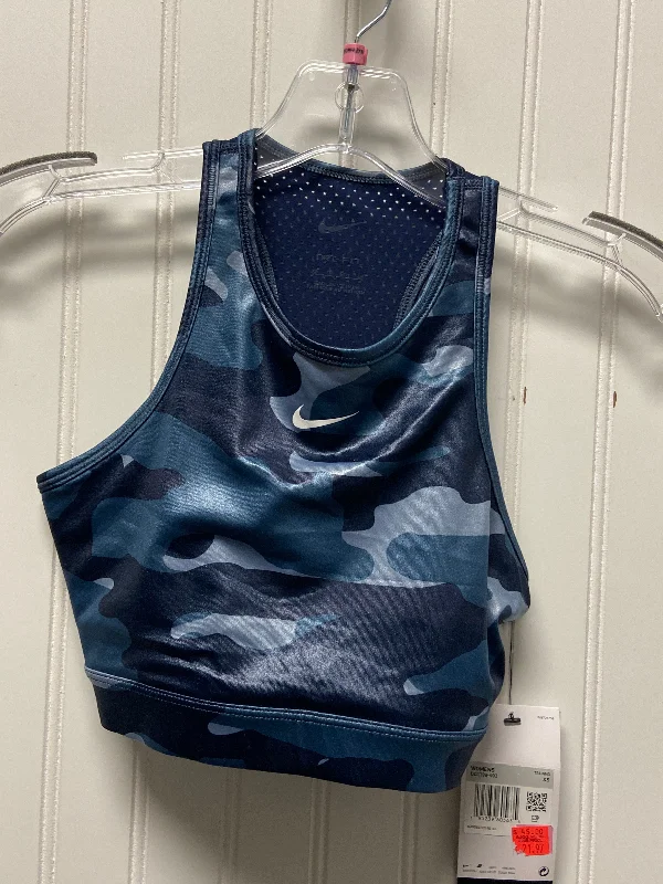 Men's short-sleeve subtle soft-pure-tonal top-Athletic Bra By Nike In Camouflage Print, Size: Xs