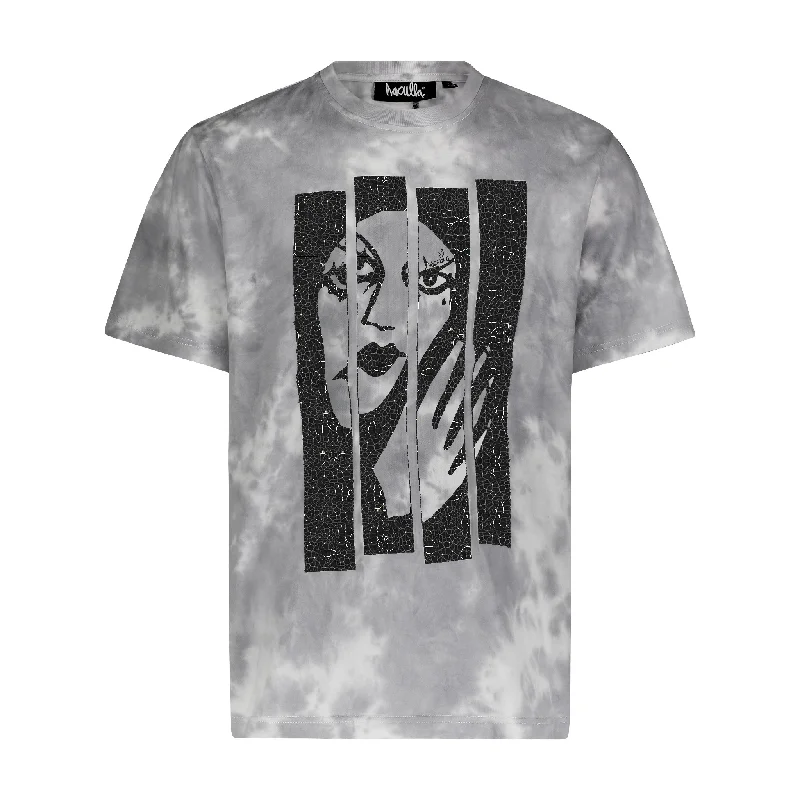 Men's short-sleeve trendy trail tee-BROKEN WITCH TEE GREY