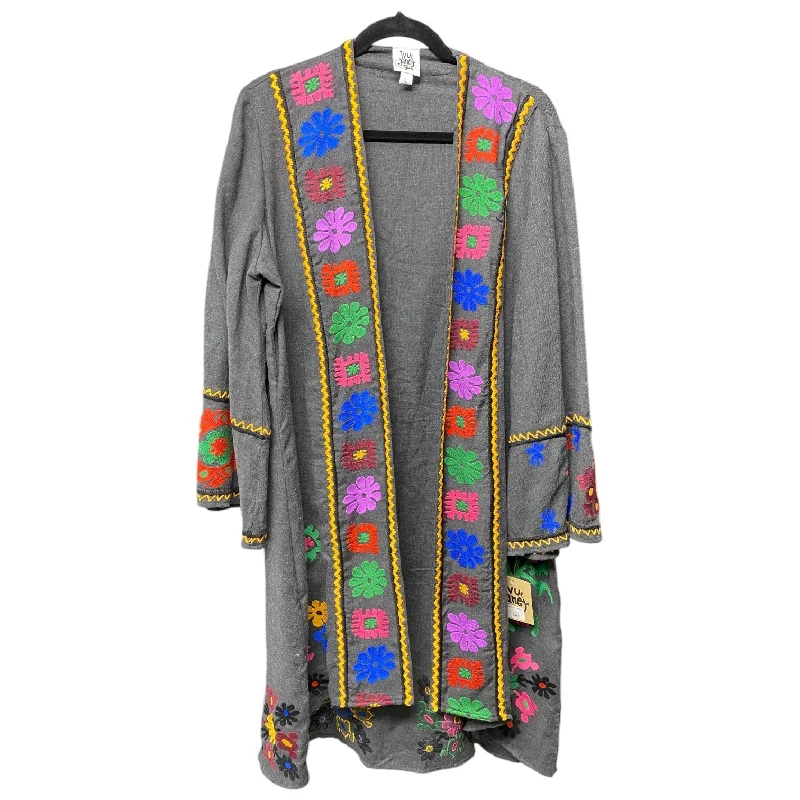 Men's short-sleeve vibrant fair-trade-sisal tee-Cardigan By Ivy Jane In Multi-colored, Size: L