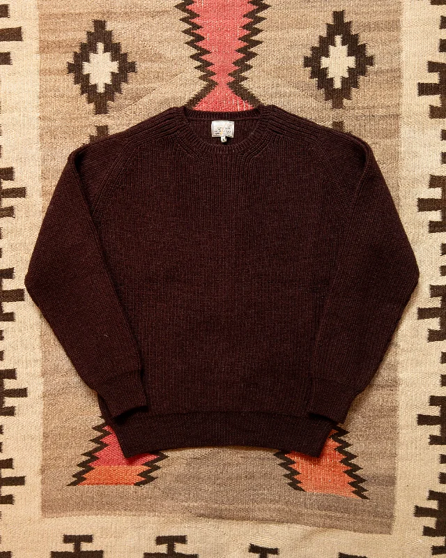 Highland Shakerknit Sweater - Brown