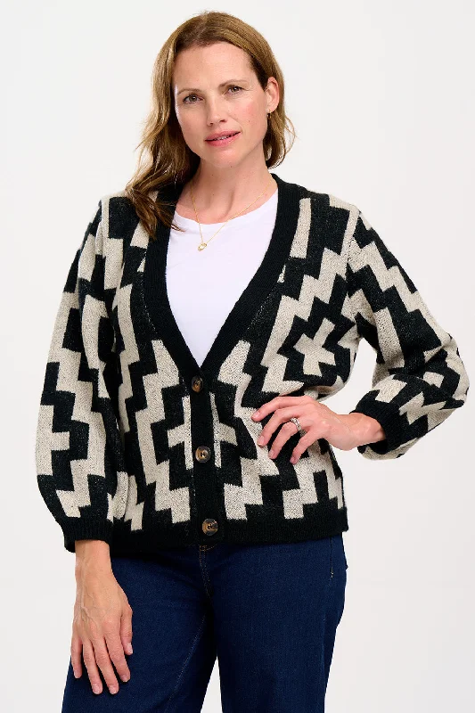 Morganna Cardigan in Folk Diamond