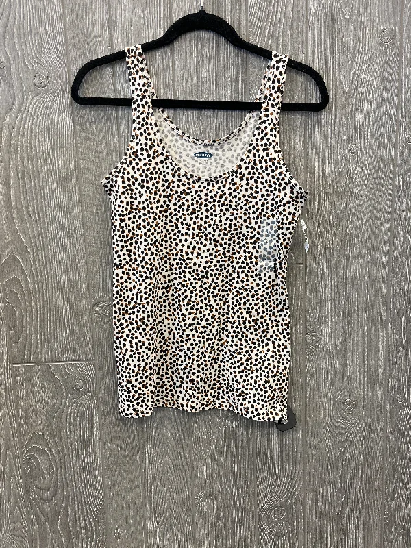 Men's short-sleeve deep classic-muted-fresh-cool-stone tee-Top Sleeveless By Old Navy In Animal Print, Size: S