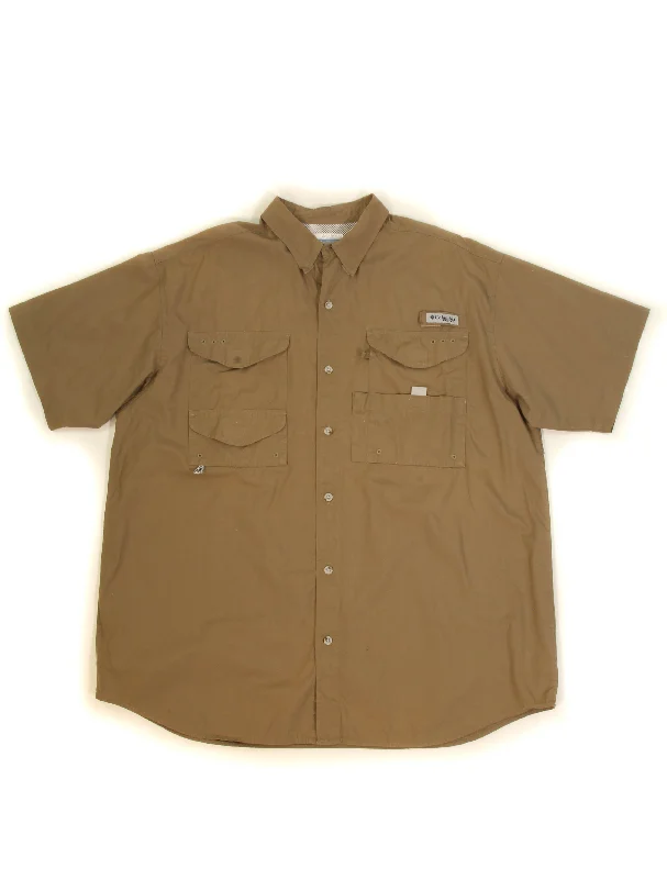 Men's short-sleeve soft trendy-crisp-woven shirt-Men's PFG Bonehead Short Sleeve Shirt