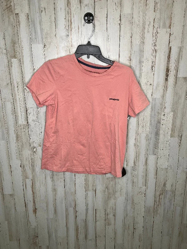 Men's short-sleeve muted fresh-modern-ridge top-Pink Top Short Sleeve Patagonia, Size M