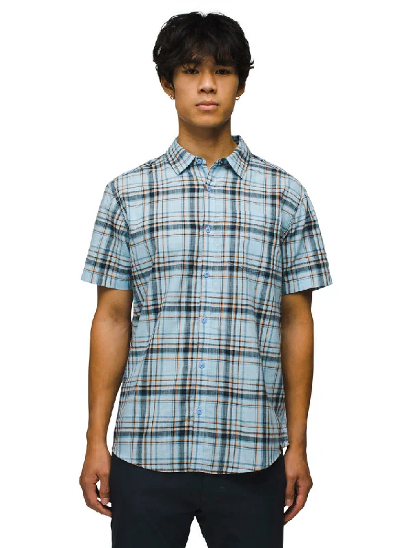 Men's short-sleeve deep classic-sleek-split-hem top-PrAna Groveland Short Sleeve Shirt - Mens