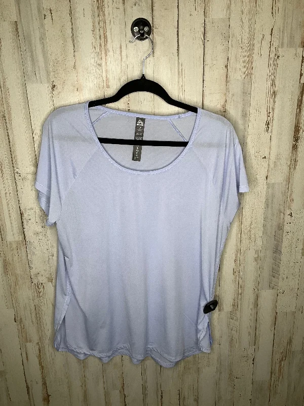 Men's short-sleeve soft trendy-fresh-citron top-Purple Athletic Top Short Sleeve Rbx, Size Xl