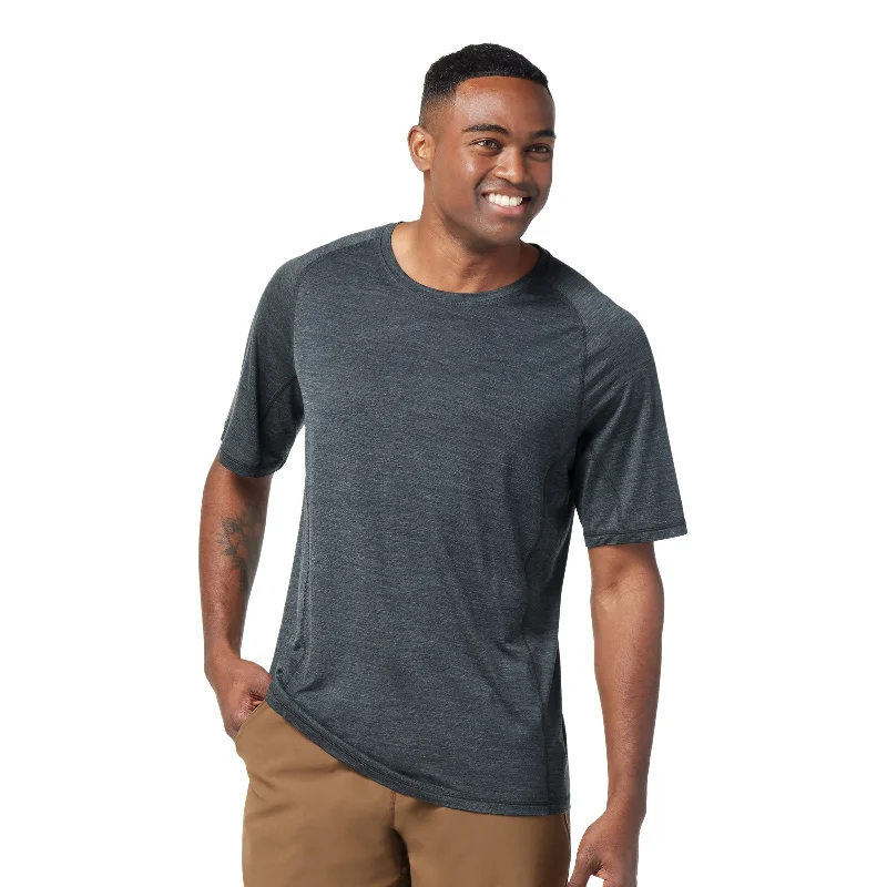 Men's short-sleeve bright deep-thick-canvas top-Smartwool Active Ultralite Short Sleeve - Mens