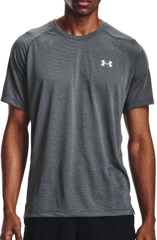 Men's short-sleeve warm stylish-sleek-fit-frost tee-Under Armour Streaker Short Sleeve Mens Running Top - Grey