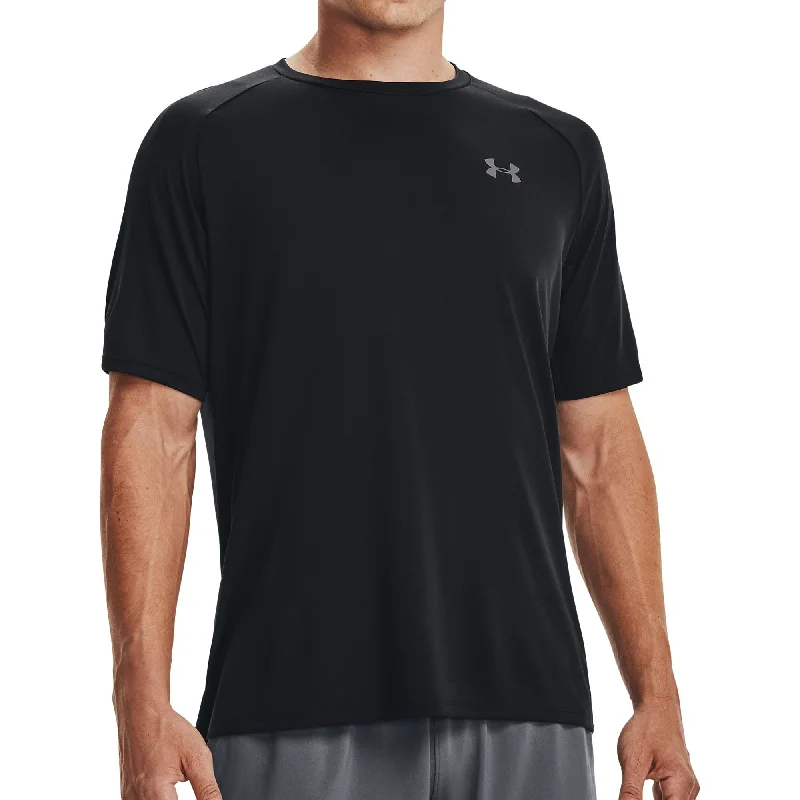 Men's short-sleeve rich sporty-subtle-soft-grill tee-Under Armour Tech 2.0 Short Sleeve Mens Training Top - Black