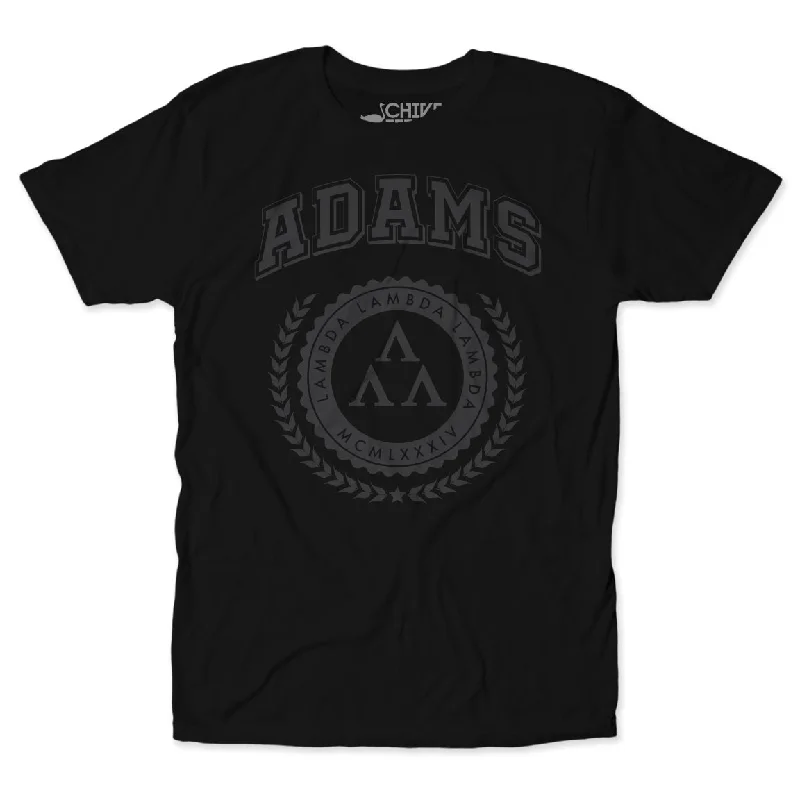 Men's short-sleeve breathable alpaca tee-Adams Blackout Unisex Tee