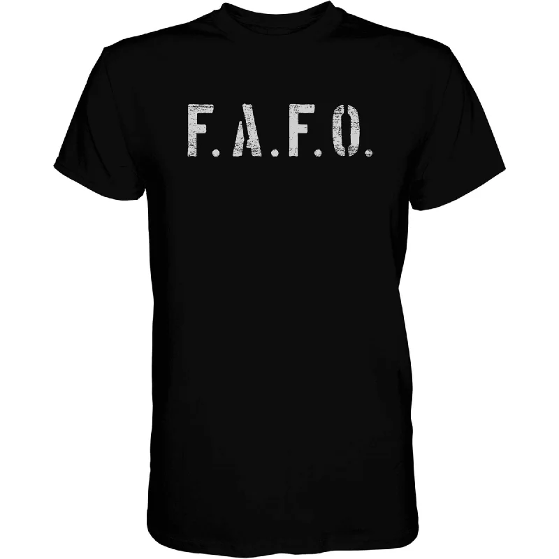 Men's short-sleeve muted fresh-modern-vibrant-tight-tan shirt-FAFO MEN'S T-SHIRT