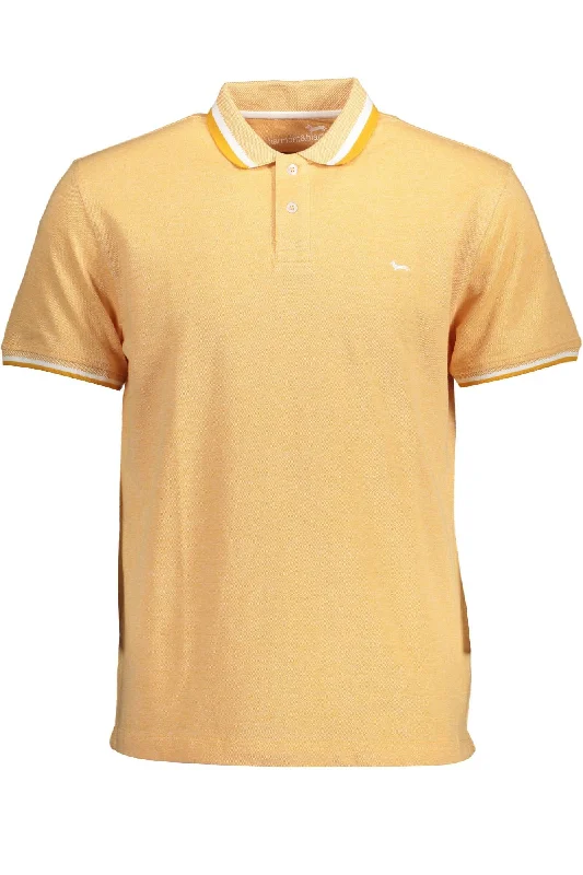 Men's short-sleeve modern vibrant-tropical-rich-mustard top-Harmont & Blaine Vibrant  Regular Fit Polo Shirt with Men's Logo