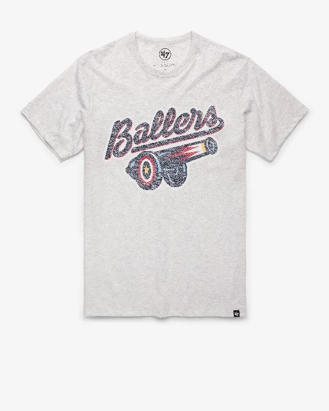 Men's short-sleeve bright deep-classic-sleek-split-hem shirt-KANNAPOLIS CANNON BALLERS PREMIER '47 FRANKLIN TEE