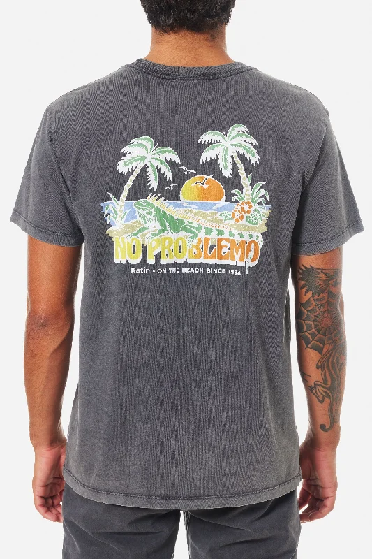 Men's short-sleeve modern vibrant-breakdance tee-Katin M SS Orlando Tee BLACK SAND WASH