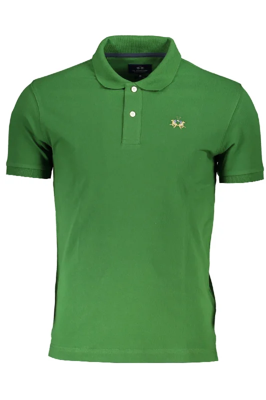 Men's short-sleeve bright deep-classic-muted-lacrosse tee-La Martina  Cotton Polo Men's Shirt