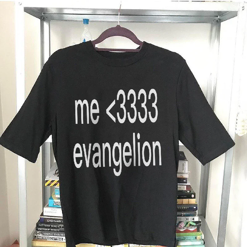 Men's short-sleeve trendy bright-deep-classic-casting shirt-ME <3333 EVANGELION® Black Unisex T-Shirt