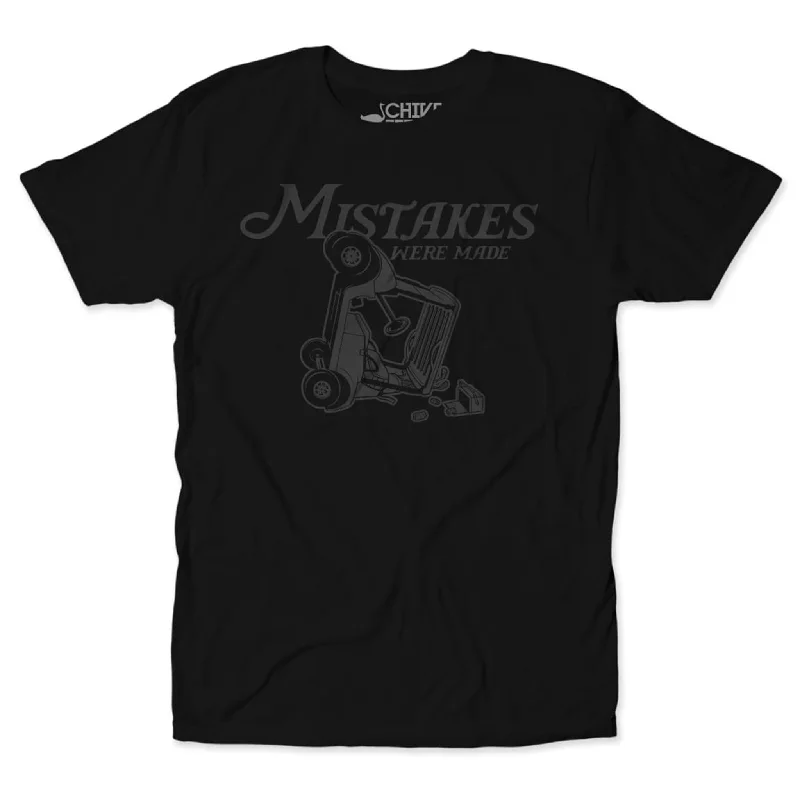 Men's short-sleeve sturdy value tee-Mistakes Were Made 2.0 Blackout Tee