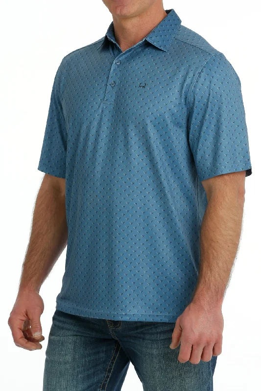 Men's short-sleeve stylish sleek-neutral-casual-new-elastic tee-Men's Cinch ARENAFLEX Polo Shirt #MTK1863034