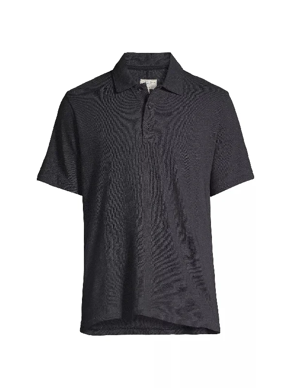 Men's short-sleeve casual shale tee-Rag & Bone Men's Classic Flame Polo Shirt, Salute