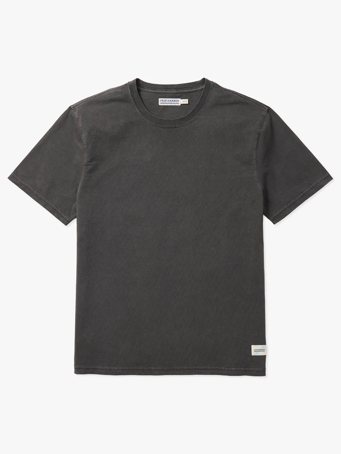 Men's short-sleeve fresh firm-quilted top-The Saltaire Tee | Black