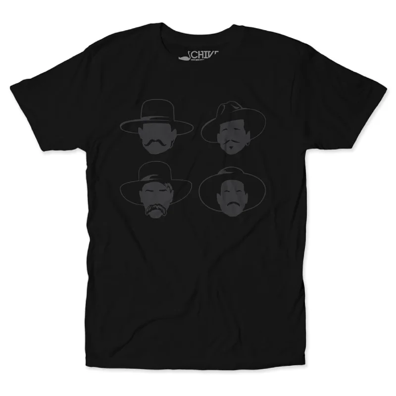 Men's short-sleeve crisp woven tee-Tombstaches Blackout Tee