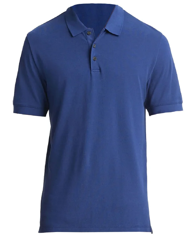 Men's short-sleeve vibrant mandarin tee-Vince Men's Royal Blue Solid Pique Cotton Short Sleeve Polo T-Shirt