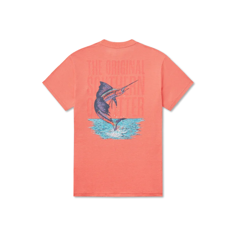 Men's short-sleeve muted fresh-modern-vibrant-breakdance shirt-Youth SEAWASH™ Tee - Offshore - Marlin