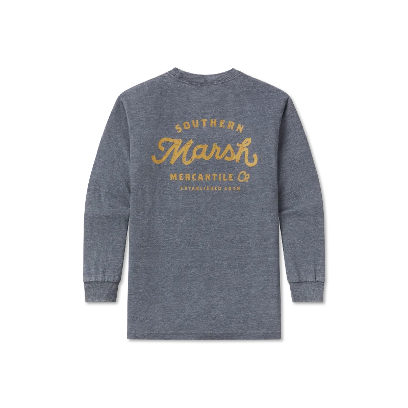 Men's short-sleeve retro rowing tee-Youth SEAWASH™ Tee - Marsh Mercantile Co. - Long Sleeve