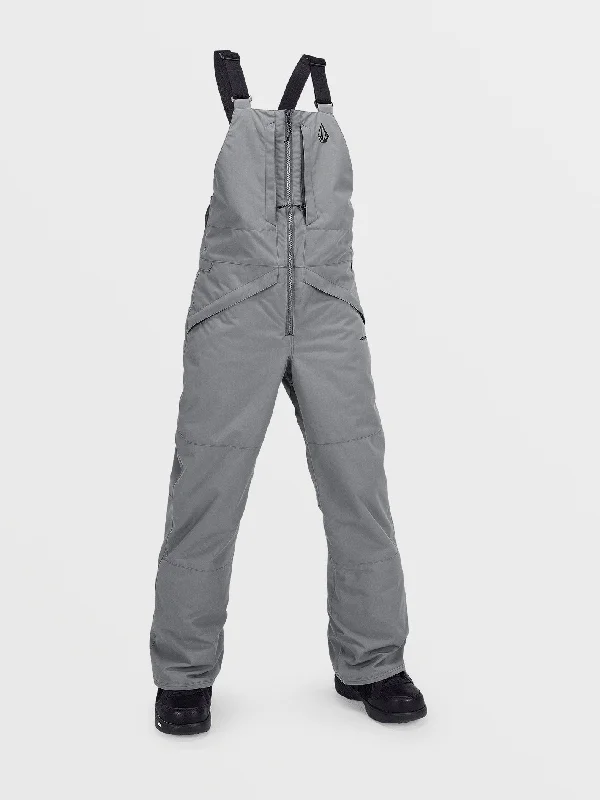 men's flat-front evening dull olive pants-men's waterproof hiking luster blue pants-Kids Barkley Insulated Bib Overalls - Storm Grey