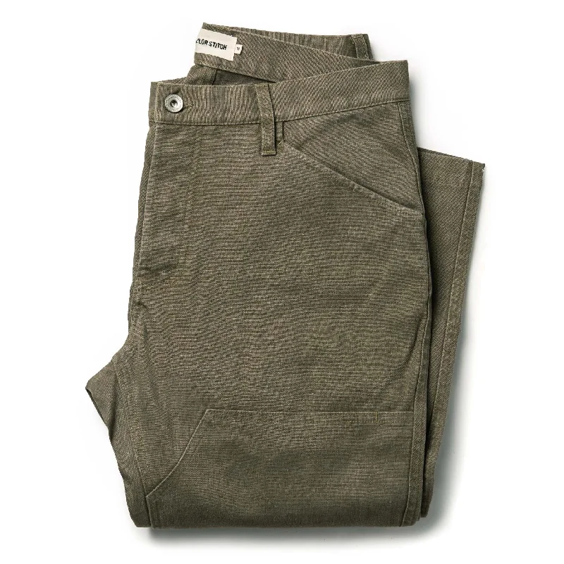 men's tailored herringbone cargo pants-men's casual wedding gloss gray pants-The Chore Pant in Stone Boss Duck