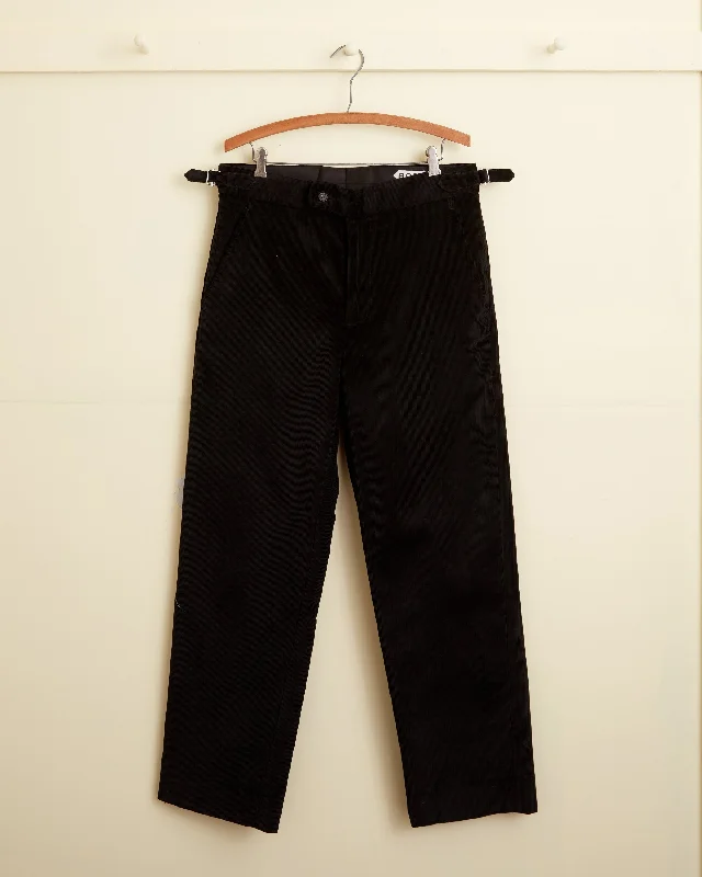 men's casual heat-retaining beige pants-men's pleated travel sheen navy pants-Corduroy Coal Trousers