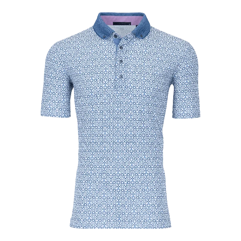 Men's short-sleeve cool rugged-urban-warm-sharp-mosaic tee-Lowercase Polo