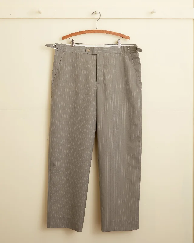 men's relaxed beach matte red pants-men's relaxed formal dinner gloss gray pants-Standlake Trousers - 38