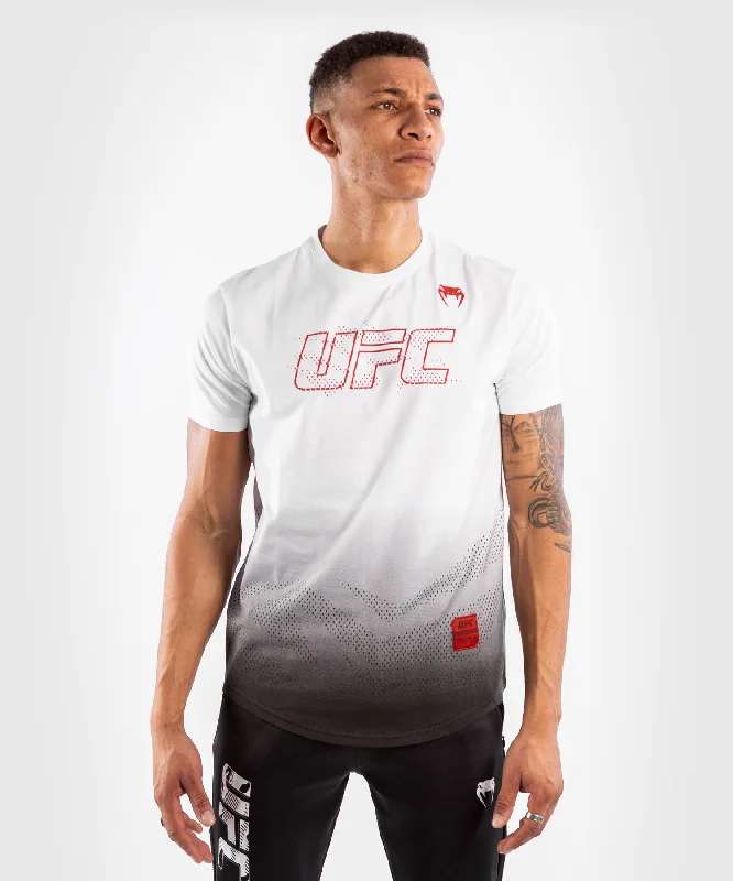 Men's short-sleeve trendy bright-rugby shirt-UFC Venum Authentic Fight Week 2 Men's Short Sleeve T-shirt - White