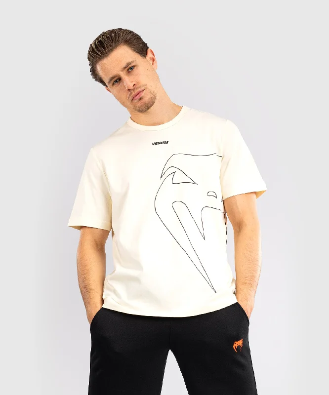 Men's short-sleeve trendy pastel-tone top-Venum Giant Connect T-Shirt - Off-White