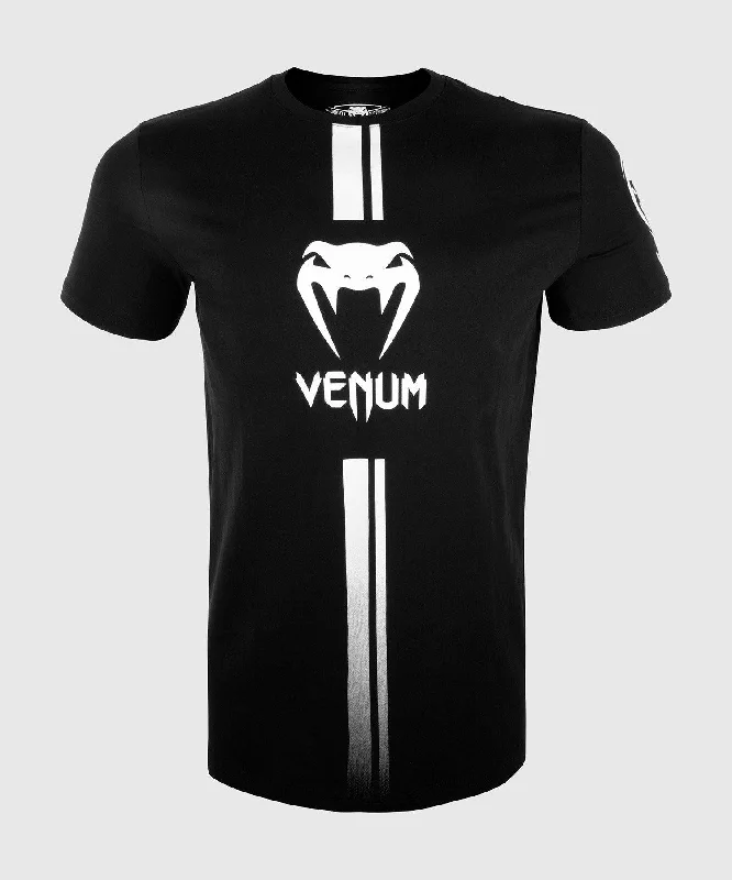 Men's short-sleeve stylish sleek-stunt shirt-Venum Logos T-Shirt - Black/White